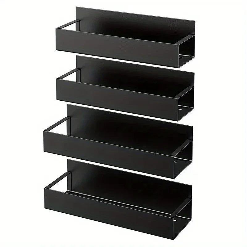 Premium Magnetic Storage Shelf & Spice Rack Set (2-Piece)