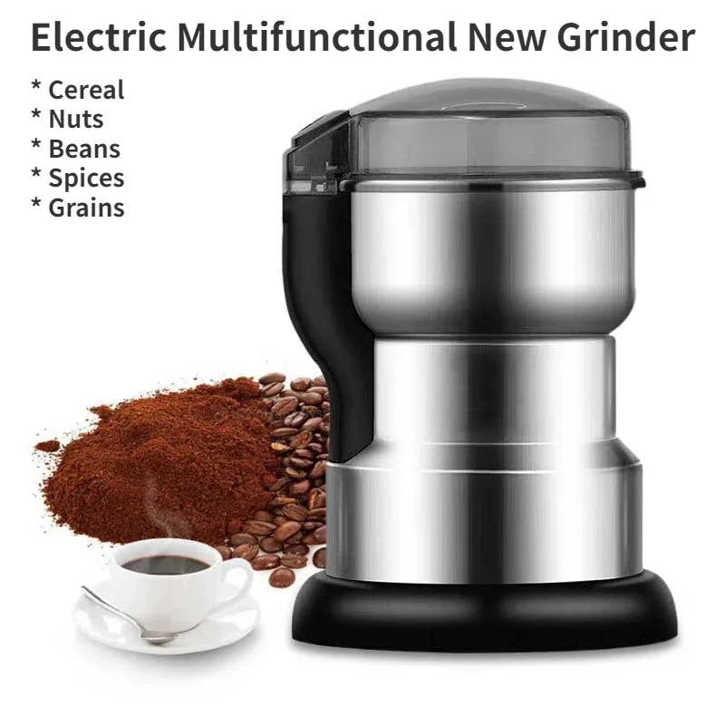 Classic Stainless Steel Electric Coffee & Spice Grinder