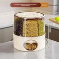 360° Rotating 6-Grid Grain & Cereal Dispenser