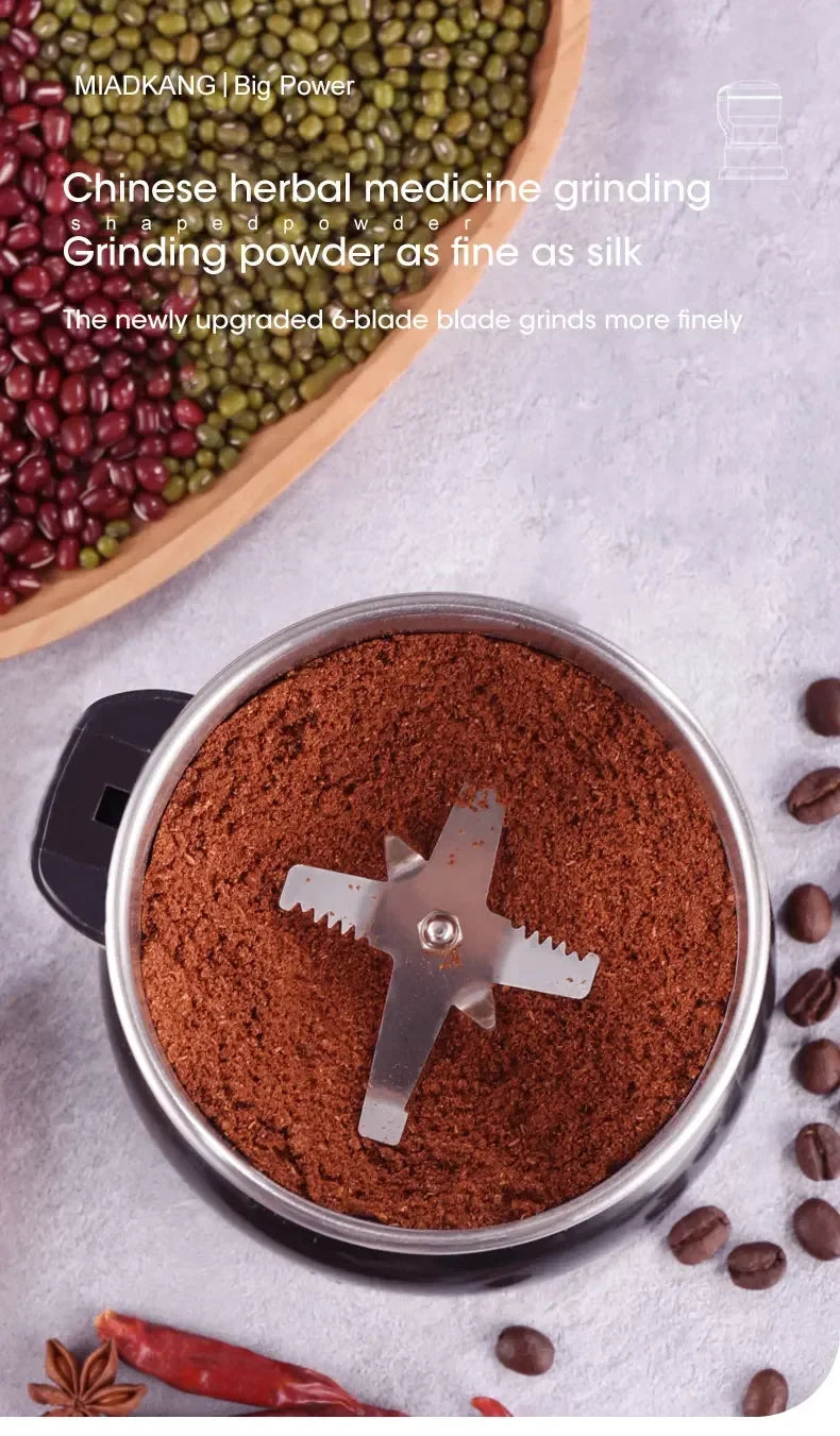 Classic Stainless Steel Electric Coffee & Spice Grinder