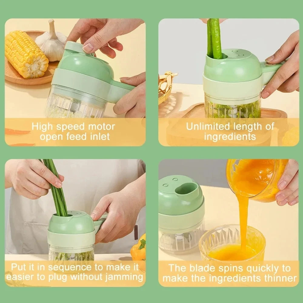 4-in-1 Electric Vegetable Cutter