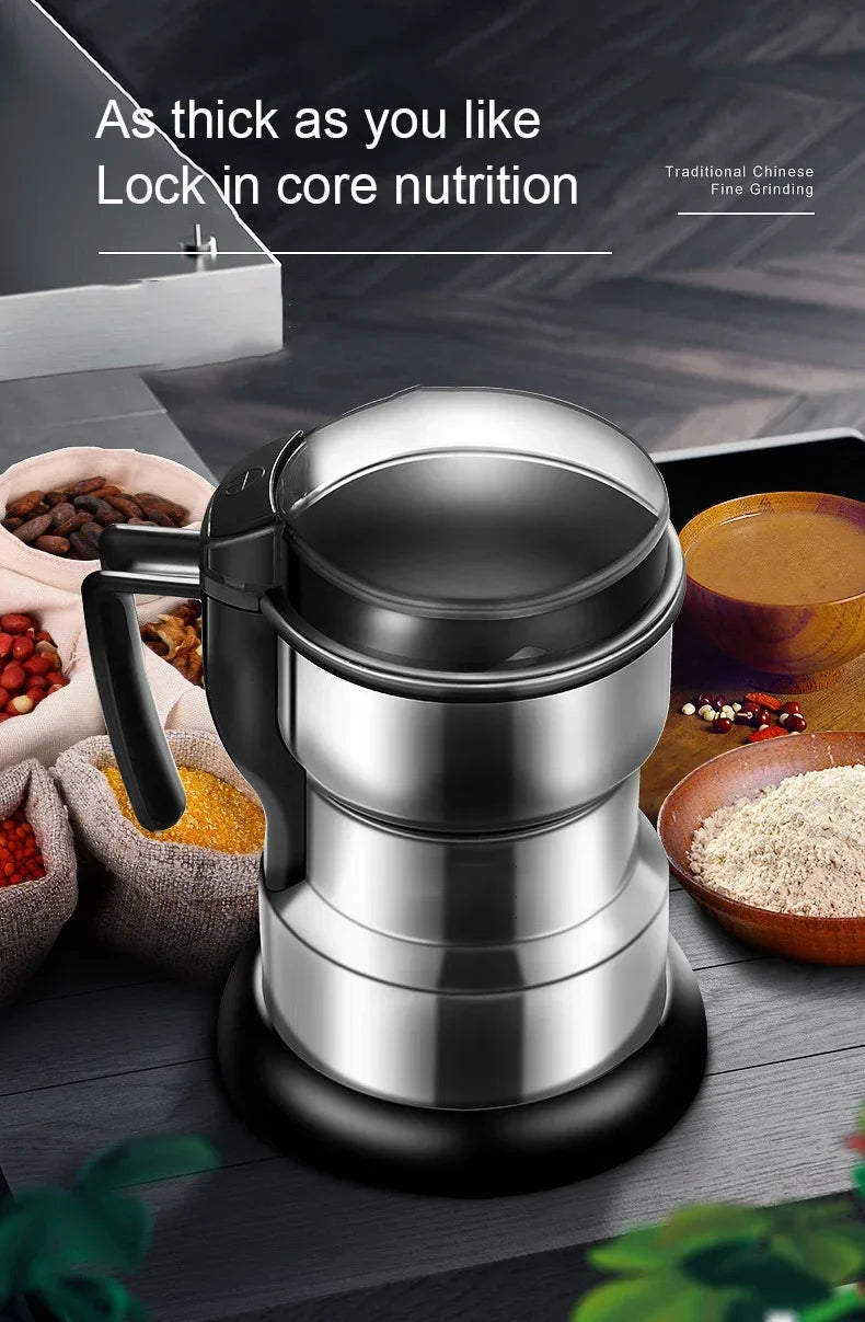 Classic Stainless Steel Electric Coffee & Spice Grinder
