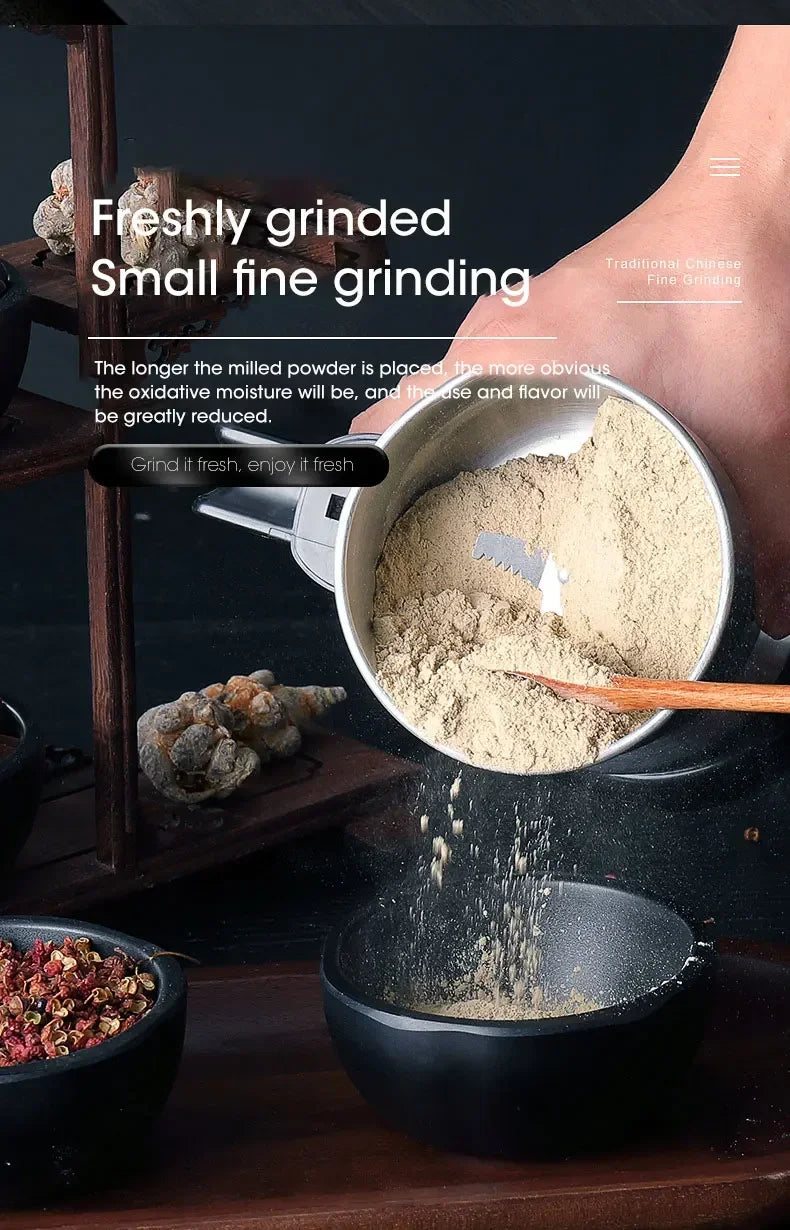Classic Stainless Steel Electric Coffee & Spice Grinder