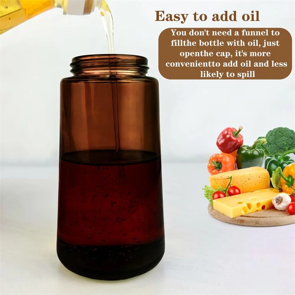 2-in-1 Leakproof Glass Oil Sprayer & Dispenser